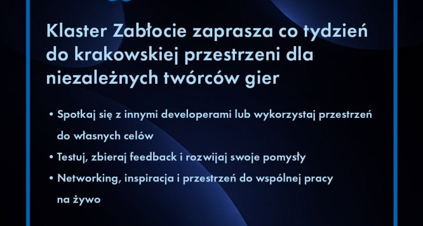 Krakow GameDev Coworking – cykl spotkań dla twórców gier w Klastrze Zabłocie
