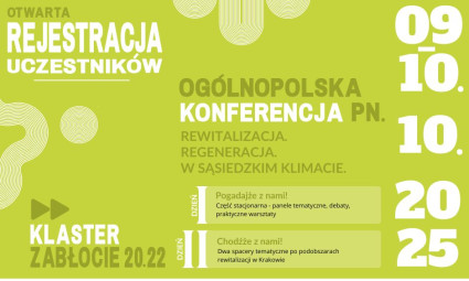 Konferencja „Rewitalizacja. Regeneracja. W sąsiedzkim klimacie” – będzie się działo!